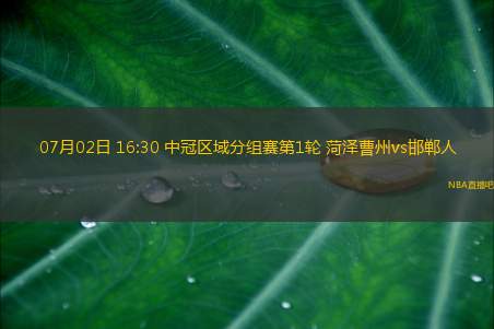 07月02日 16:30 中冠区域分组赛第1轮 菏泽曹州vs邯郸人